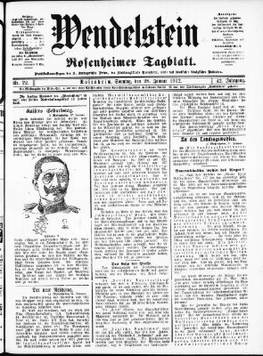 Wendelstein Sonntag 28. Januar 1912