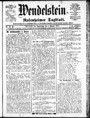 Wendelstein Donnerstag 8. Februar 1912