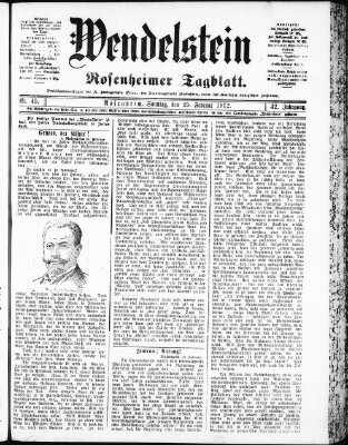 Wendelstein Sonntag 25. Februar 1912