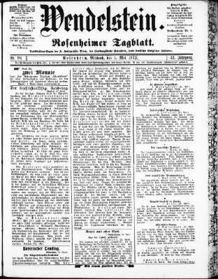Wendelstein Mittwoch 1. Mai 1912