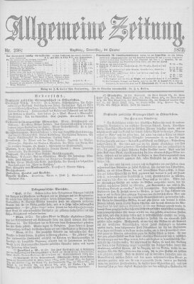 Allgemeine Zeitung Donnerstag 24. Oktober 1872