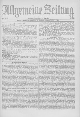 Allgemeine Zeitung Donnerstag 28. November 1872