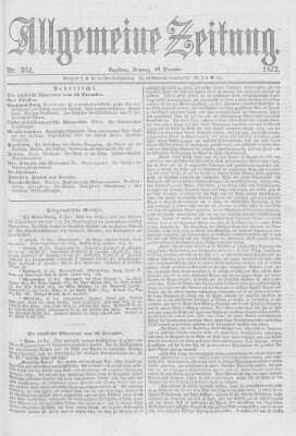 Allgemeine Zeitung Sonntag 29. Dezember 1872