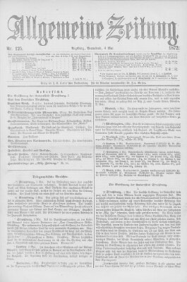 Allgemeine Zeitung Samstag 4. Mai 1872