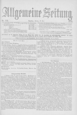Allgemeine Zeitung Freitag 31. Mai 1872