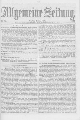 Allgemeine Zeitung Dienstag 5. März 1872
