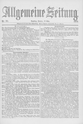 Allgemeine Zeitung Sonntag 10. März 1872