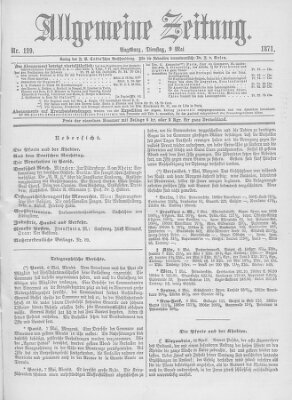 Allgemeine Zeitung Dienstag 9. Mai 1871