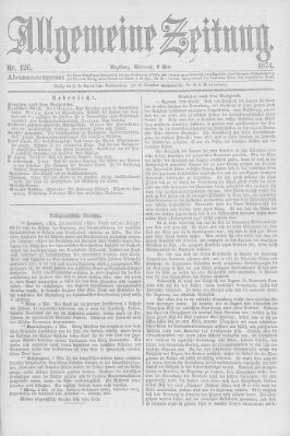 Allgemeine Zeitung Mittwoch 6. Mai 1874