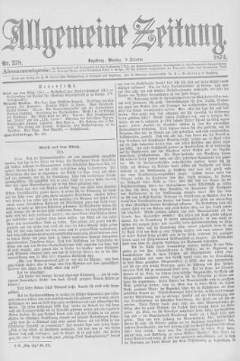 Allgemeine Zeitung Montag 5. Oktober 1874