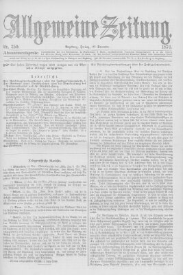 Allgemeine Zeitung Freitag 25. Dezember 1874
