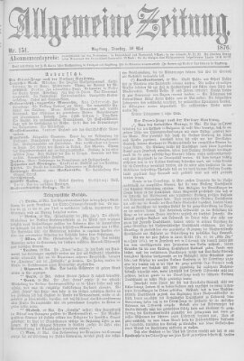 Allgemeine Zeitung Dienstag 30. Mai 1876
