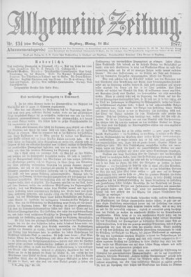 Allgemeine Zeitung Montag 14. Mai 1877