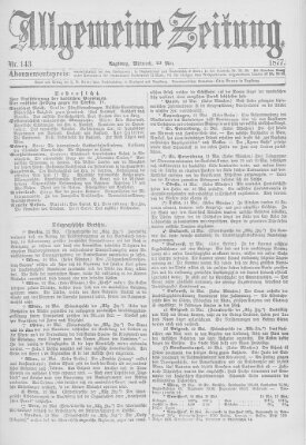 Allgemeine Zeitung Mittwoch 23. Mai 1877