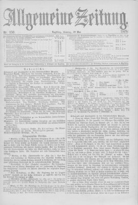 Allgemeine Zeitung Sonntag 30. Mai 1875