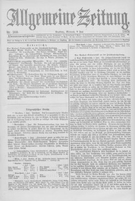 Allgemeine Zeitung Mittwoch 9. Juni 1875