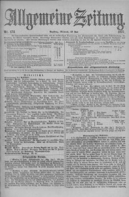 Allgemeine Zeitung Mittwoch 23. Juni 1875