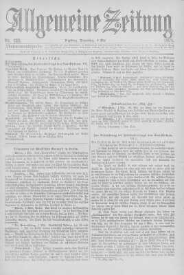 Allgemeine Zeitung Donnerstag 2. Mai 1878
