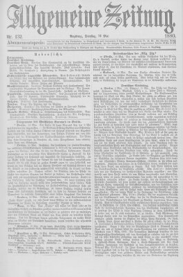 Allgemeine Zeitung Dienstag 11. Mai 1880