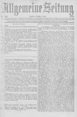 Allgemeine Zeitung Dienstag 1. Juni 1880