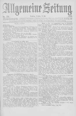 Allgemeine Zeitung Dienstag 16. Mai 1882