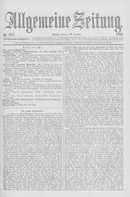 Allgemeine Zeitung Freitag 29. Dezember 1882