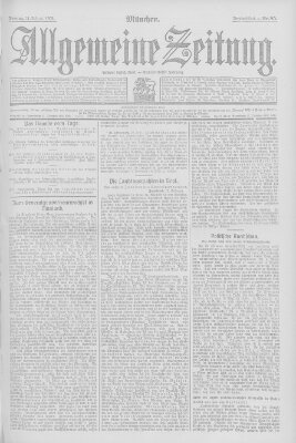 Allgemeine Zeitung Freitag 21. Februar 1908