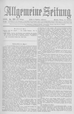 Allgemeine Zeitung Montag 26. November 1883