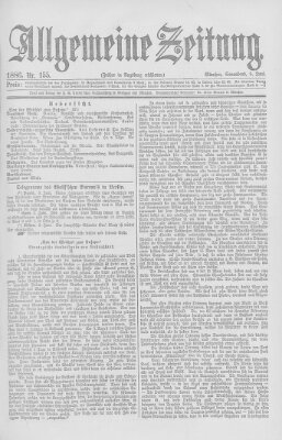 Allgemeine Zeitung Samstag 5. Juni 1886
