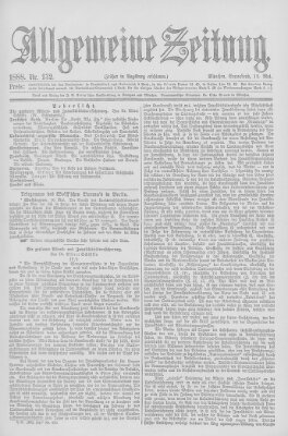 Allgemeine Zeitung Samstag 12. Mai 1888