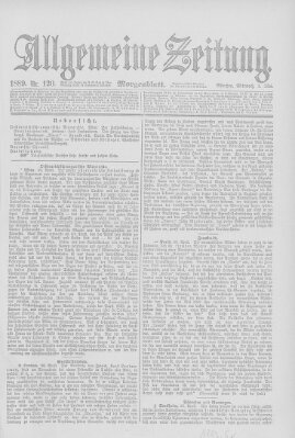 Allgemeine Zeitung Mittwoch 1. Mai 1889