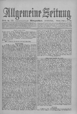 Allgemeine Zeitung Sonntag 12. Mai 1889