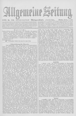Allgemeine Zeitung Freitag 5. Juli 1889