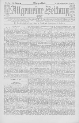 Allgemeine Zeitung Sonntag 2. März 1890