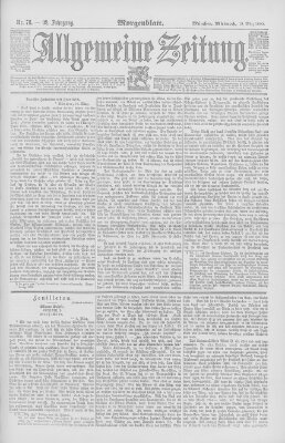 Allgemeine Zeitung Mittwoch 19. März 1890