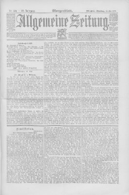 Allgemeine Zeitung Dienstag 20. Mai 1890