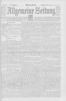 Allgemeine Zeitung Donnerstag 23. Oktober 1890