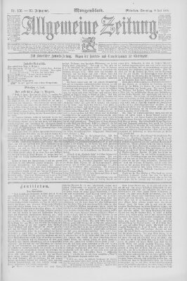 Allgemeine Zeitung Sonntag 7. Juni 1891