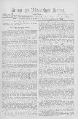 Allgemeine Zeitung Samstag 8. März 1890