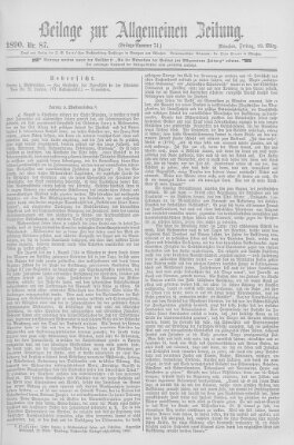 Allgemeine Zeitung Freitag 28. März 1890