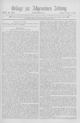 Allgemeine Zeitung Samstag 17. Mai 1890