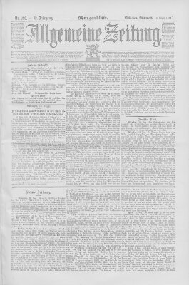 Allgemeine Zeitung Mittwoch 19. August 1891