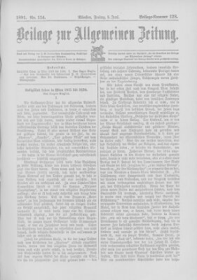 Allgemeine Zeitung Freitag 5. Juni 1891