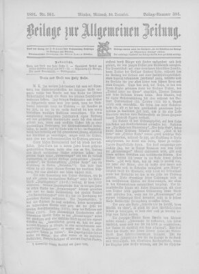 Allgemeine Zeitung Mittwoch 30. Dezember 1891