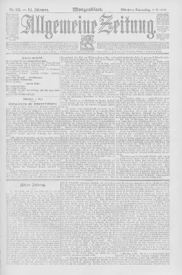 Allgemeine Zeitung Donnerstag 5. Mai 1892