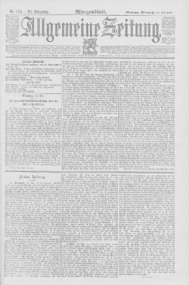 Allgemeine Zeitung Mittwoch 25. Mai 1892