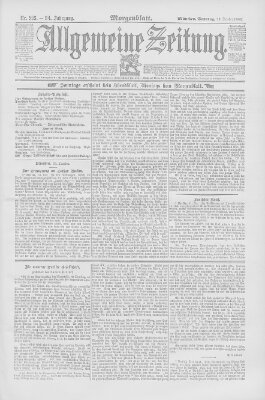 Allgemeine Zeitung Sonntag 23. Oktober 1892