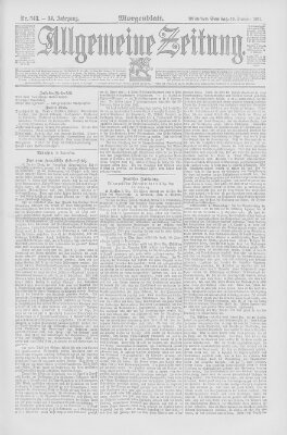 Allgemeine Zeitung Samstag 10. Dezember 1892