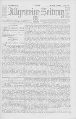 Allgemeine Zeitung Dienstag 7. Februar 1893