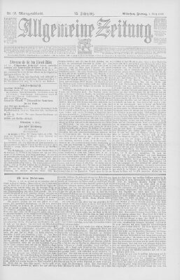 Allgemeine Zeitung Freitag 3. März 1893